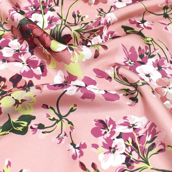 Mulberry Silk Square Scarf 25.6 x 25.6 inches for Hair Neck Wrasp Women Men - Picture 5 of 7